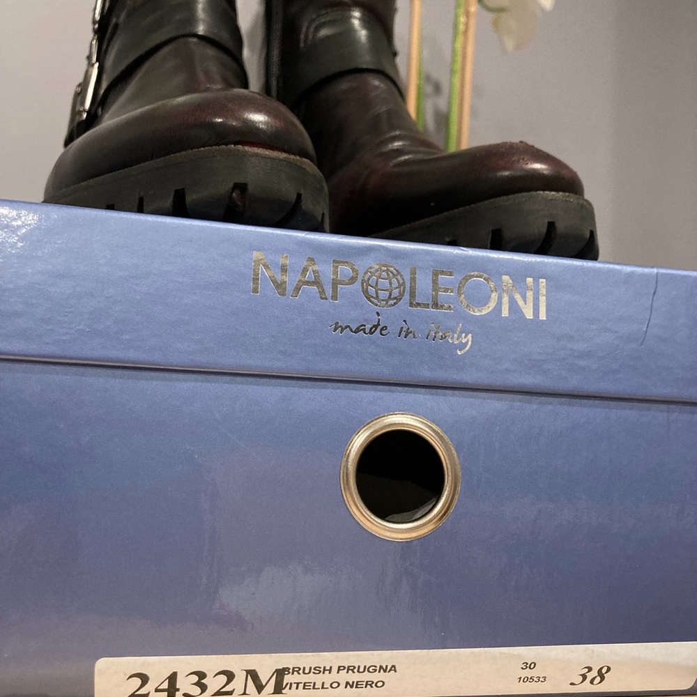 Napoleoni Moto Chunky Boots size 38 - Picture 7 of 13